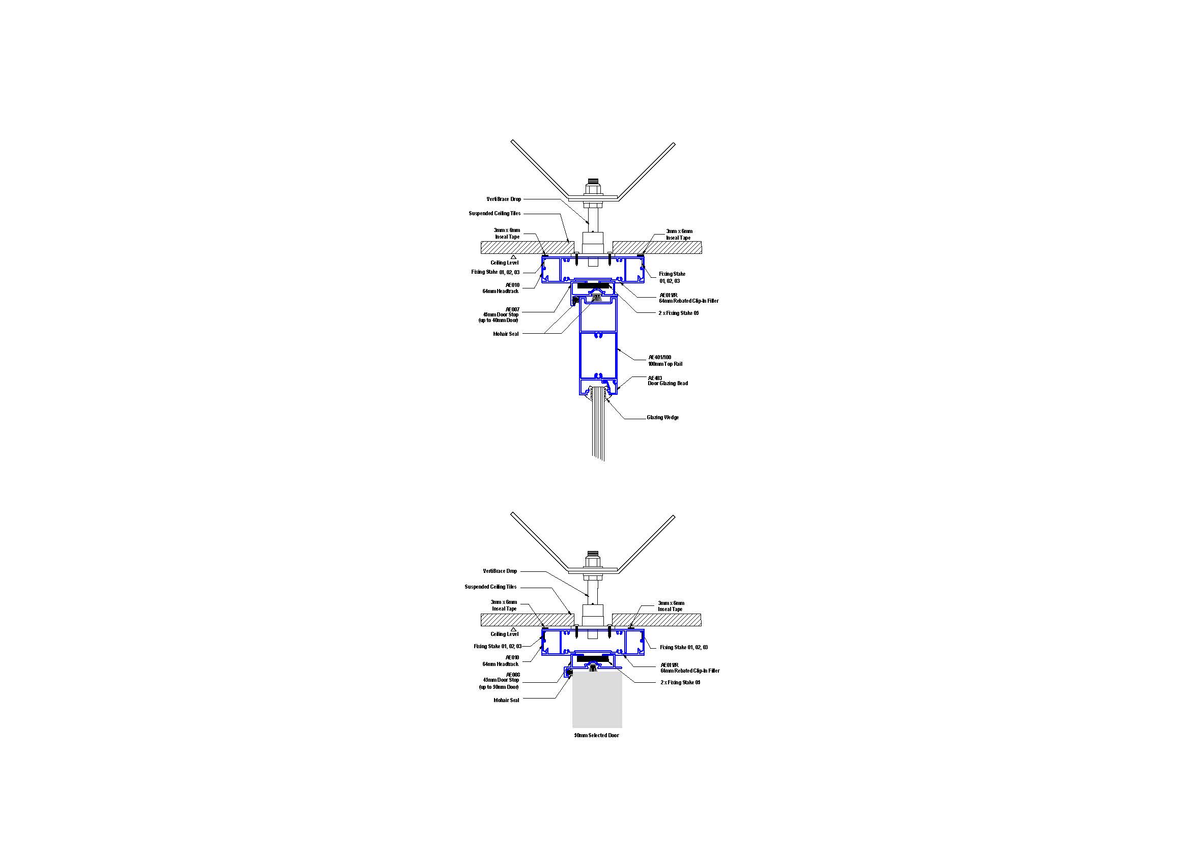 E45-12 Door Head Section